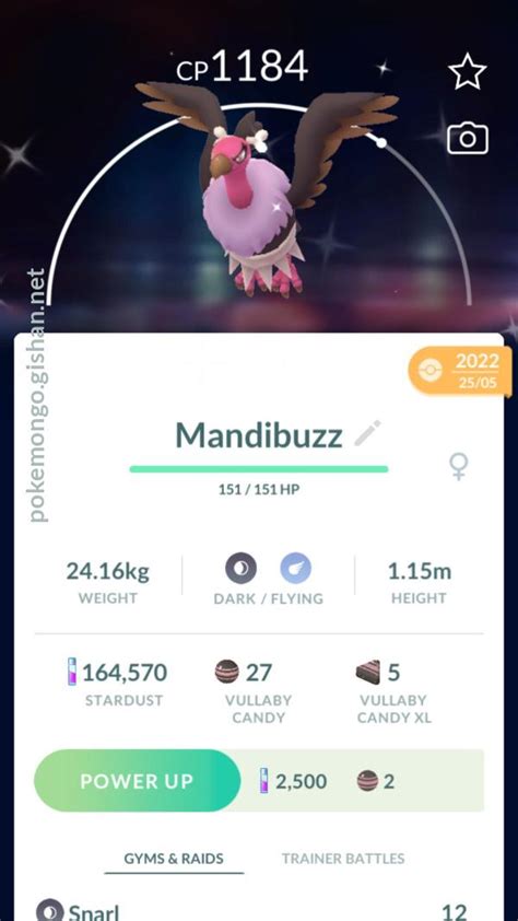 shiny mandibuzz|mandibuzz pokemon go.